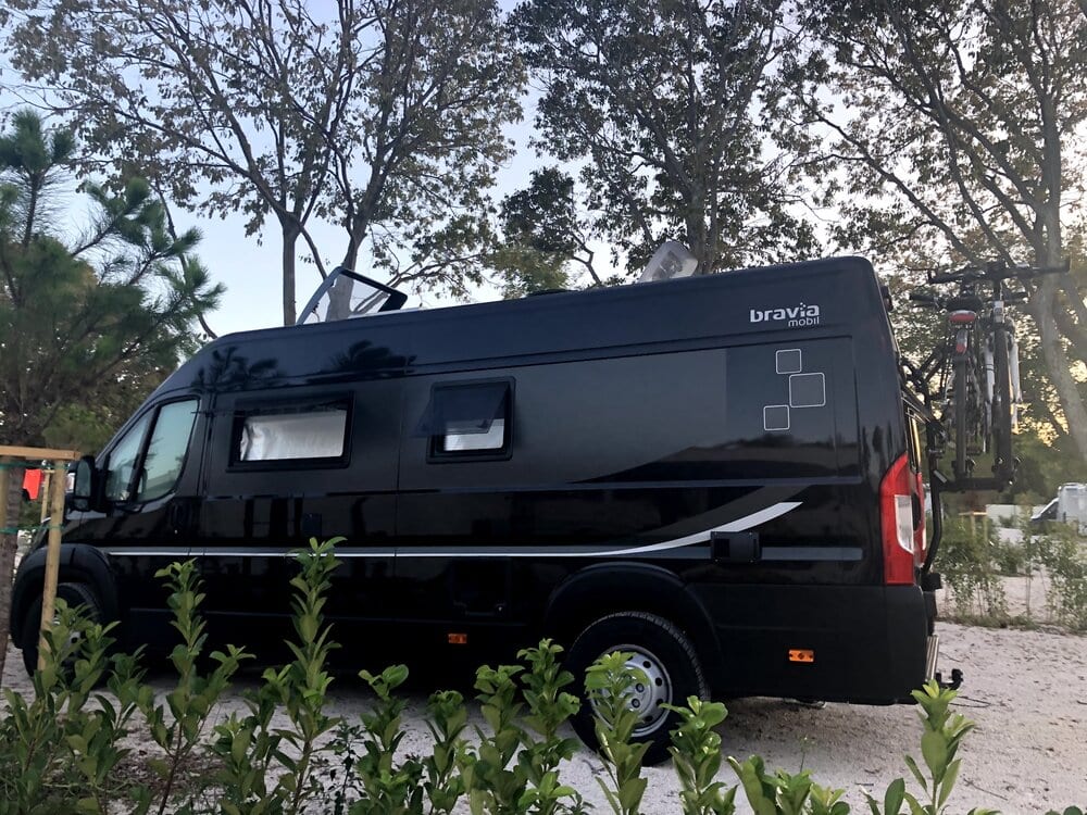 Europe trip- the black van we used to drive throughout the continent 