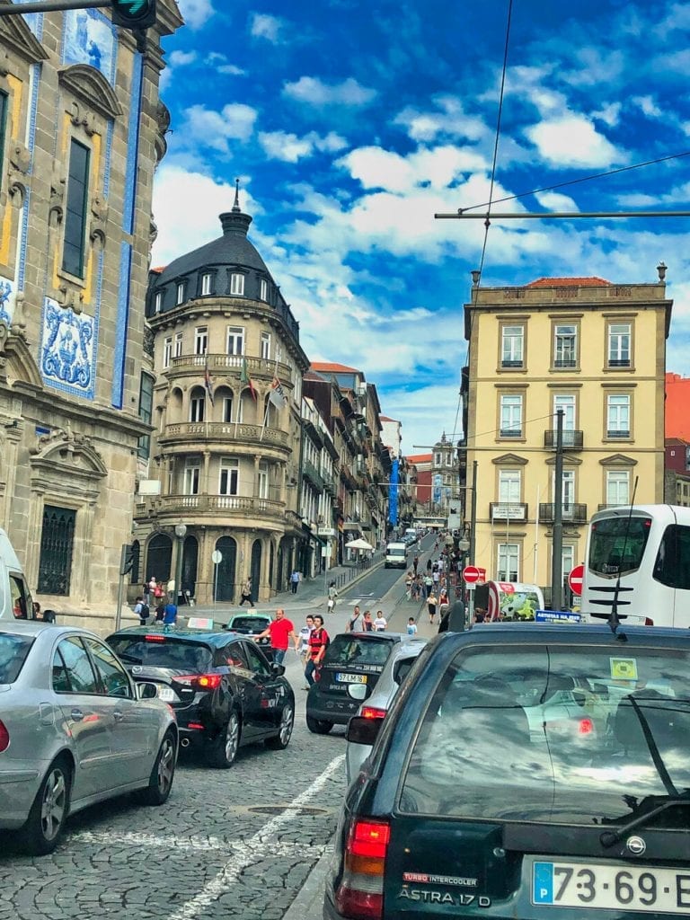 Europe trip- a downtown intersection