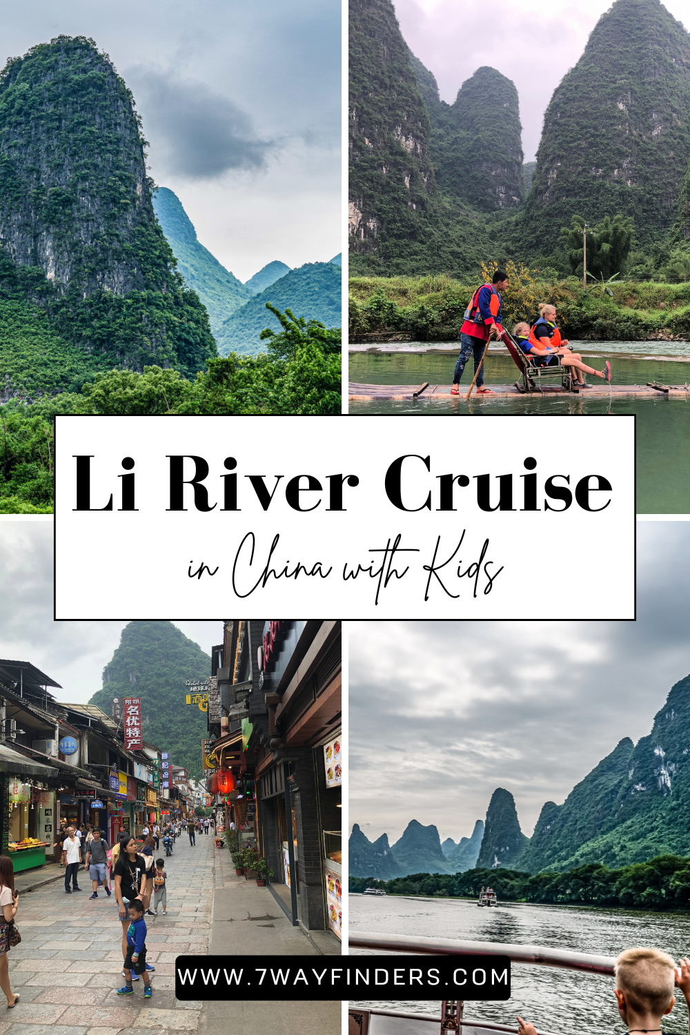 Li River Boat in China with Kids
