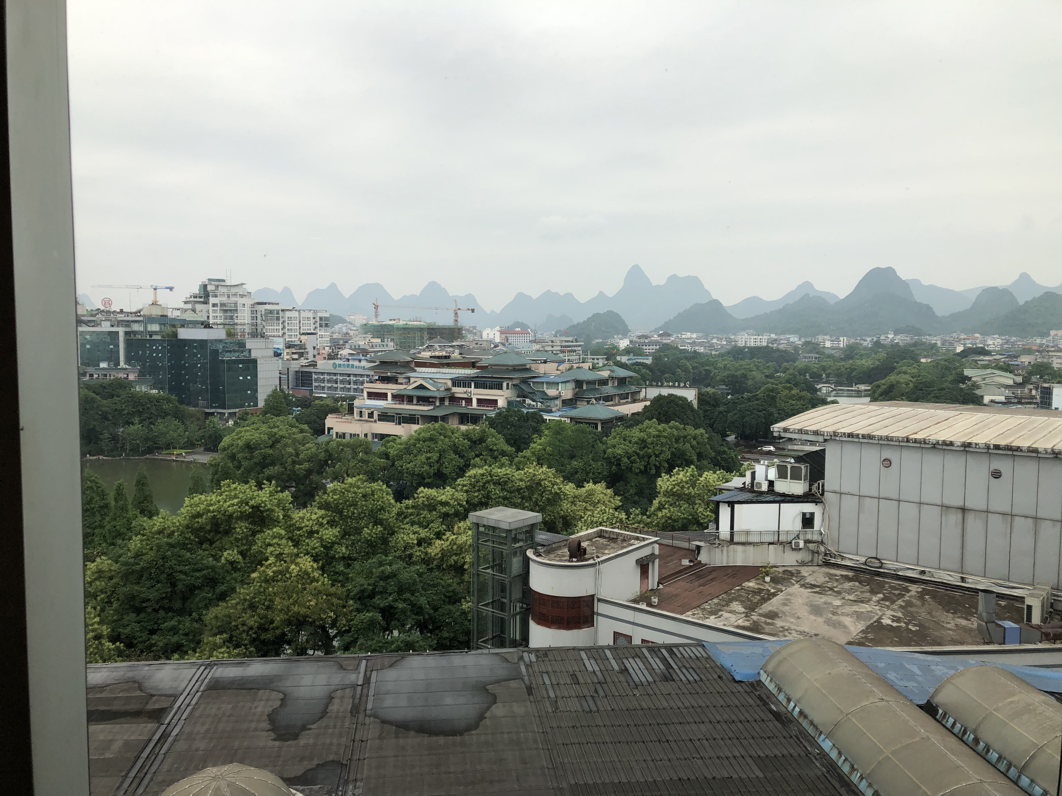 Mountain View from hotel near the Li River