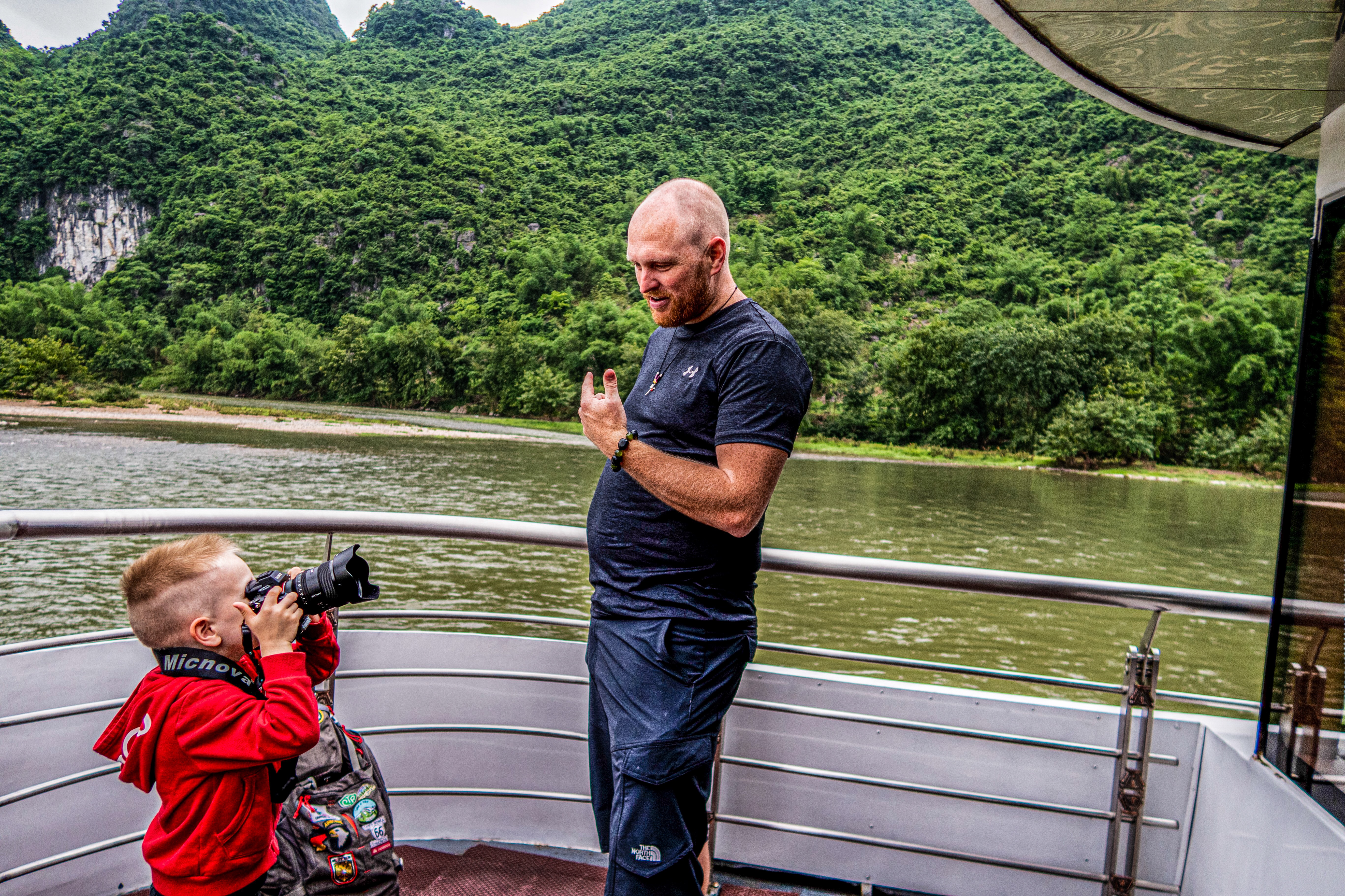 Pictures at the Li River of China
