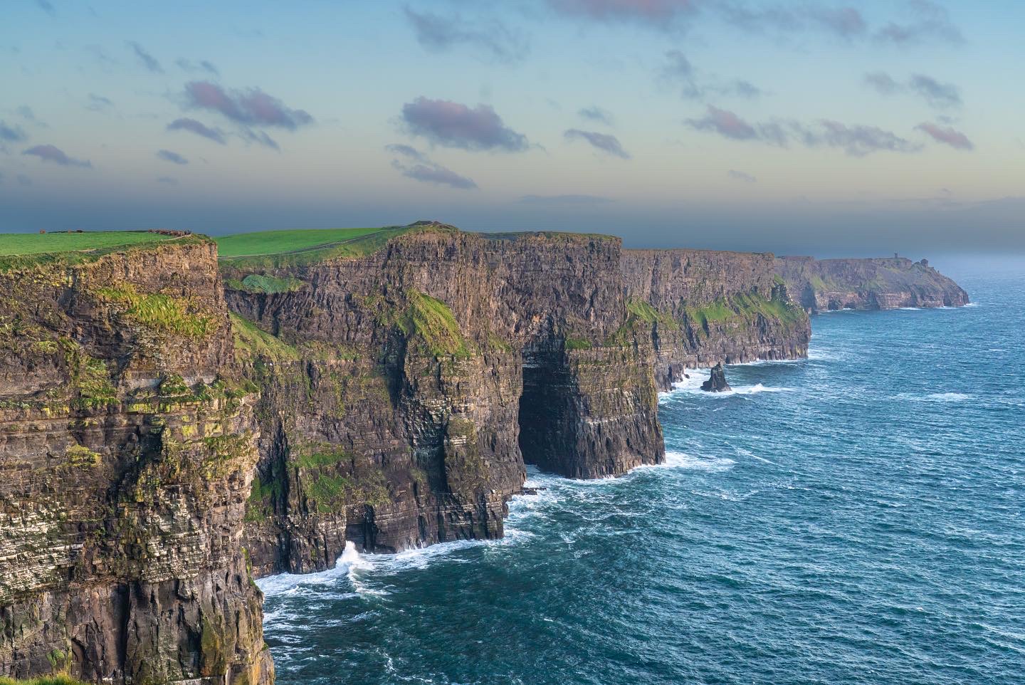 The views in the Cliffs of Moher with kids were something out of this world!