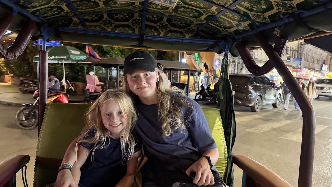 Tuk-tuk rides and big smiles, soaking up the magic of Cambodia’s nightlife together.