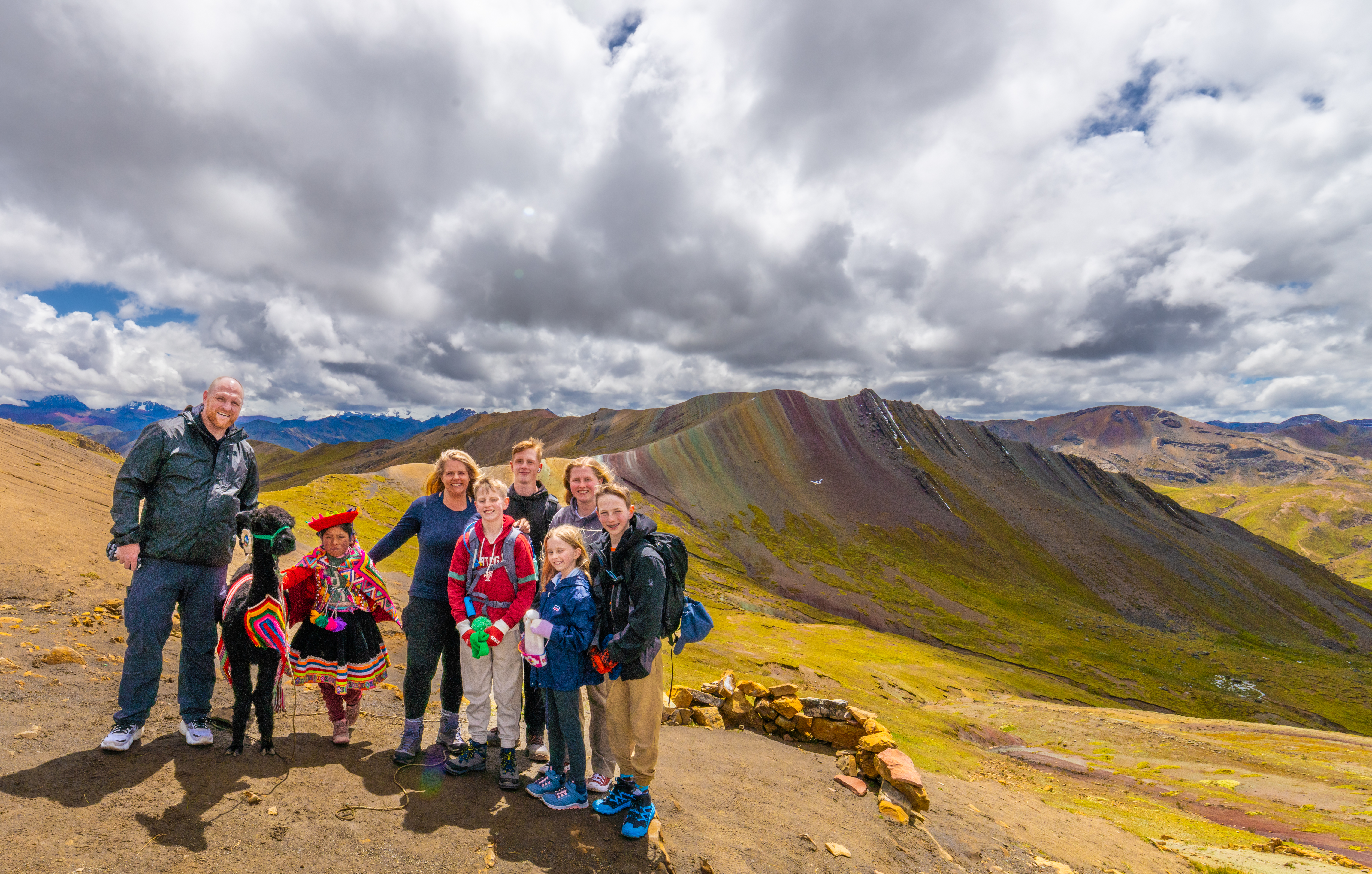 Rainbow Mountain with kids