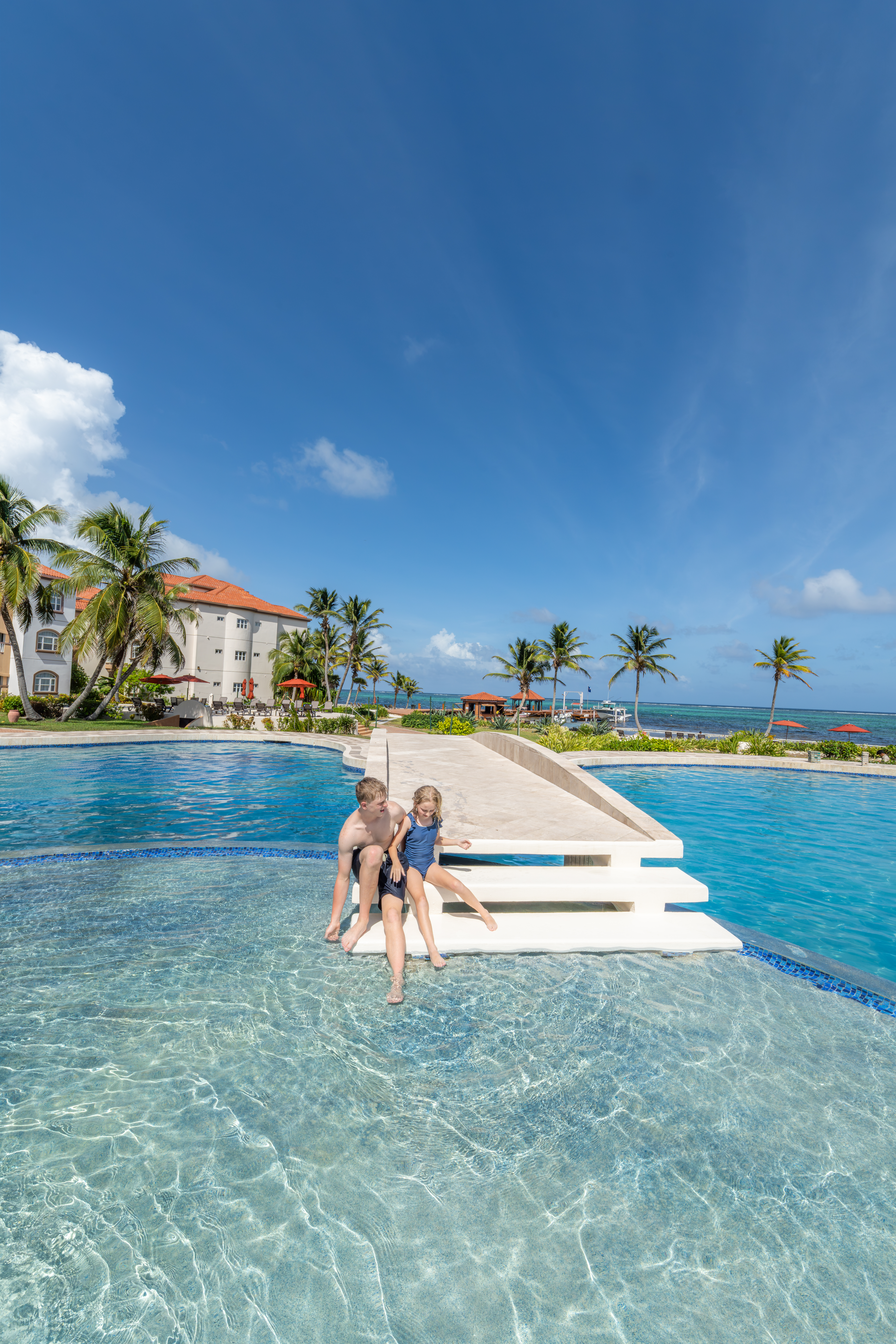 Pools in grand caribe belize for kids